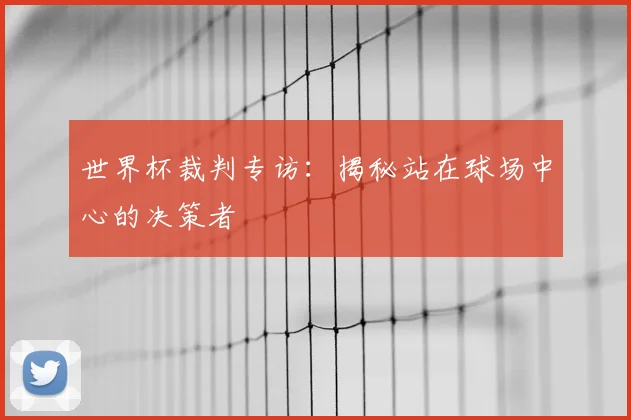 世界杯裁判专访:揭秘站在球场中心的决策者